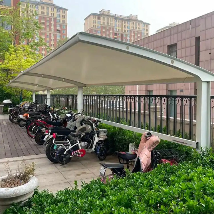 调兵山市膜结构电动车棚